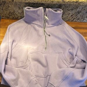 lululemon athletica Light Purple Half-Zip Sweater